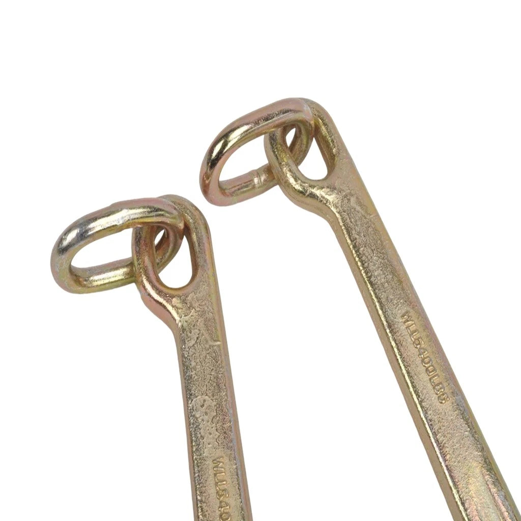2X 15" J Hook Grade G70 Tow Axle Strap Clevis 5400 LBS for Wrecker Rollback