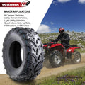 Set of 2 WANDA UTV ATV Tires 24x8-12 Front & 24x9-11 Rear P373 Lit Mud