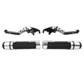 Silver Extendable Brake Clutch Levers Grip Set for Speed Twin (2019-2023)