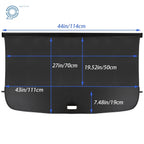 Cargo Cover for Audi Q5 (2010-2018) - Black Luggage Security Shade