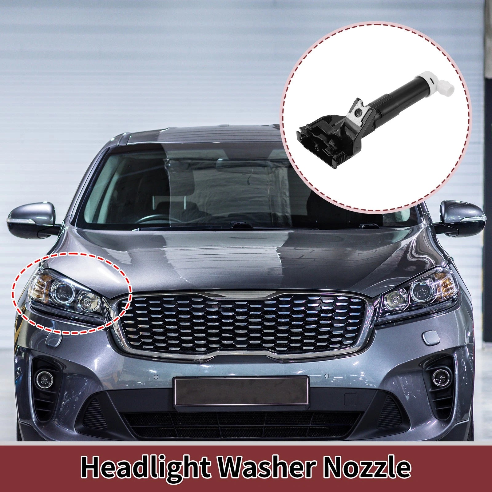 Front Passenger Side Headlight Washer Nozzle for Lexus LX570 (2008–2021) No. 8520760070