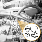 Radiator Hose for BMW 335i (2007-2010) Rubber Black