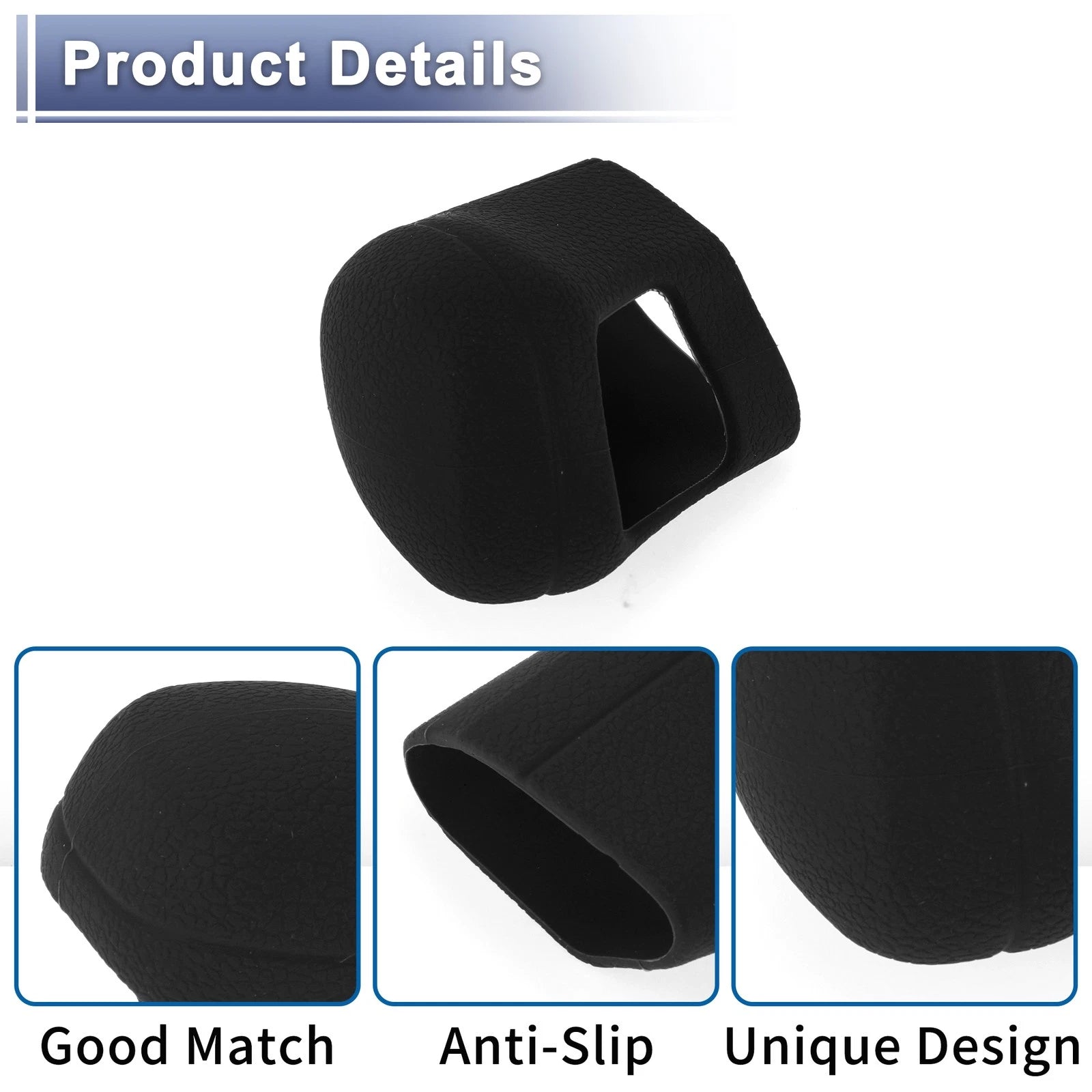 1 Pc Gear Shift Knob Cover for Toyota Camry (2018–2024) Black Silicone