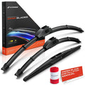 Set of 3 Windshield Wiper Blades for Honda Fit (2007–2008)