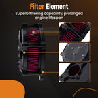 Air Filter System for Harley Softail Street Glide (2018) Billet Aluminum