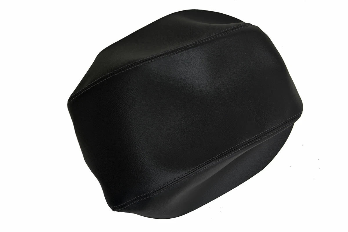 Center Console Lid Armrest Cover for Ford Explorer (2020–2022) Black PVC Leather