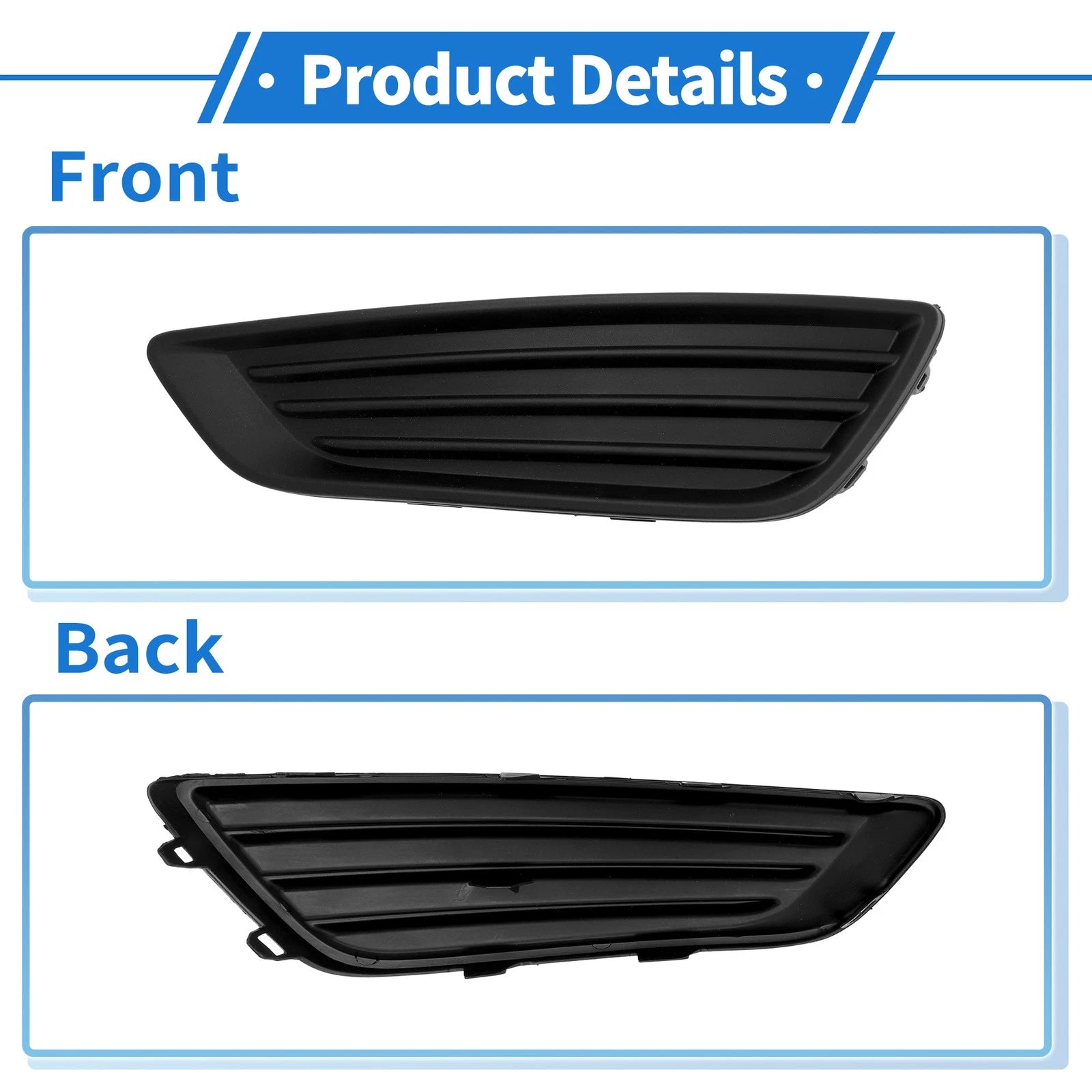 1 Pcs Fog Light Grill for Ford Focus S/SE (2015–2018) No.F1EZ17B814B