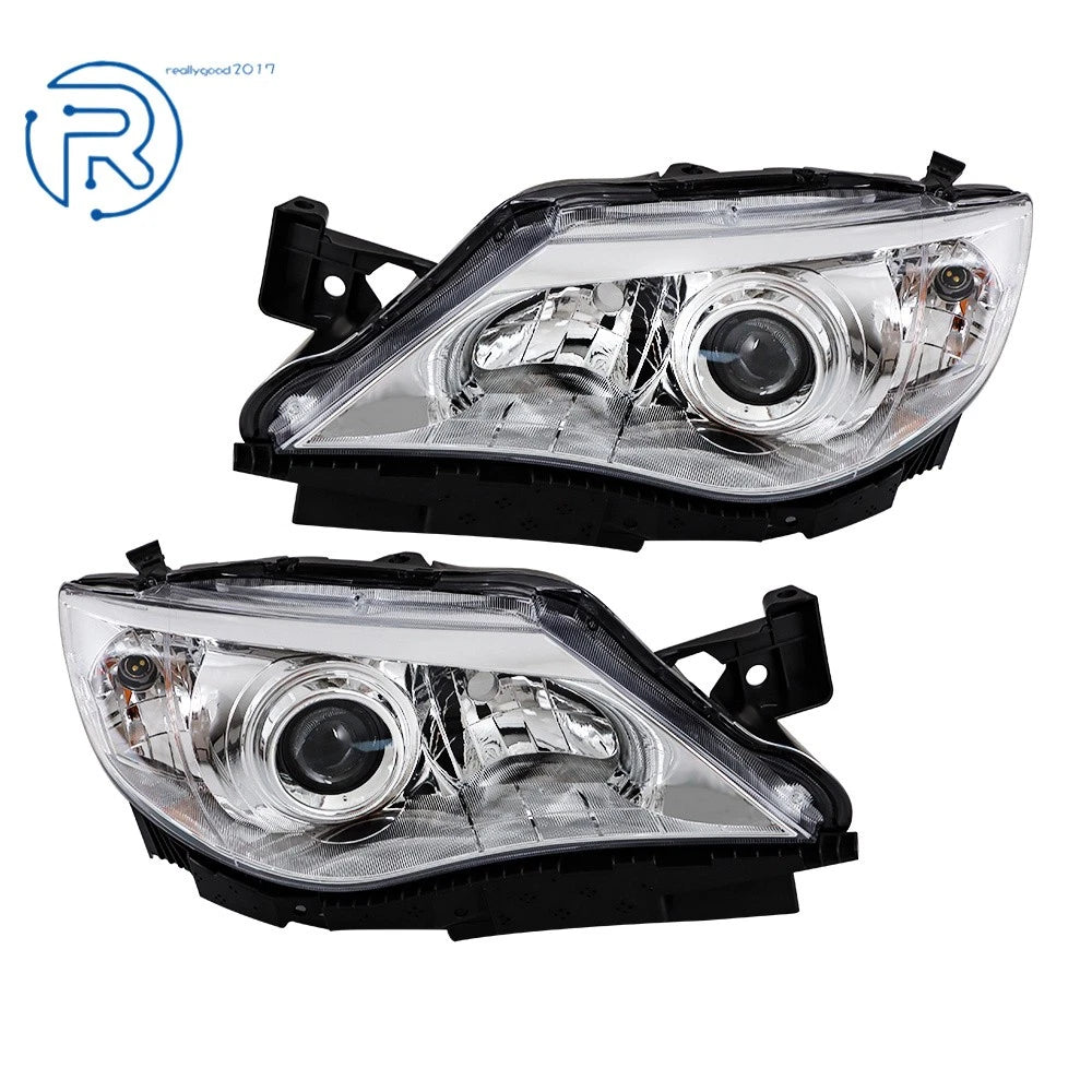 Halogen Headlight Set for Subaru Impreza (2008–2011) Chrome Housing