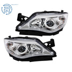Halogen Headlight Set for Subaru Impreza (2008–2011) Chrome Housing