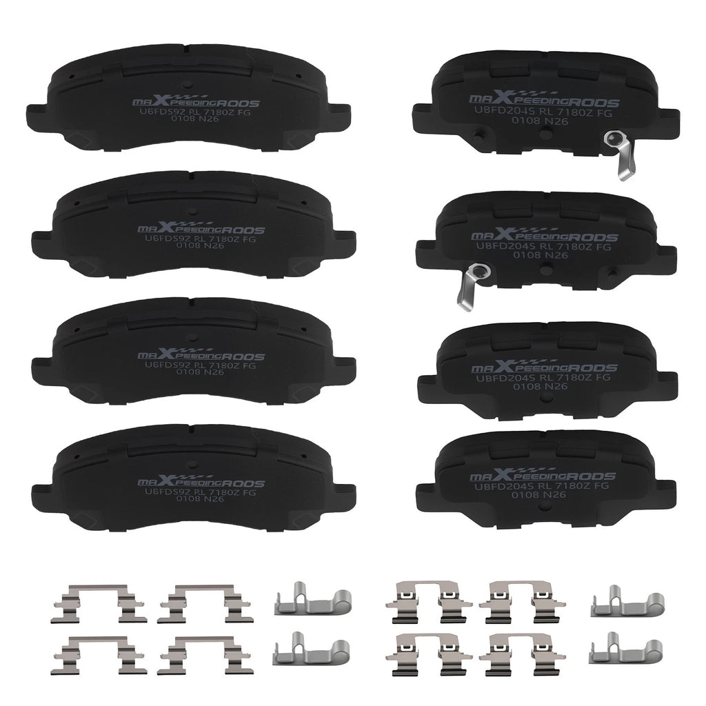 Set of 4 Ceramic Brake Pads for Mitsubishi Outlander Sport (2013–2024)