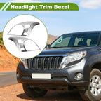 Pair Headlight Trim Bezel for Toyota Prado FJ120 (2003–2009)