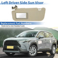 Left Side Sun Visor for Toyota Corolla (2007–2013) No. 74320-02711-E0 Beige