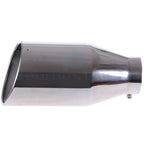 Polished Stainless Bolt On Angle Cut Exhaust Tip for Universal (4" Inlet)
