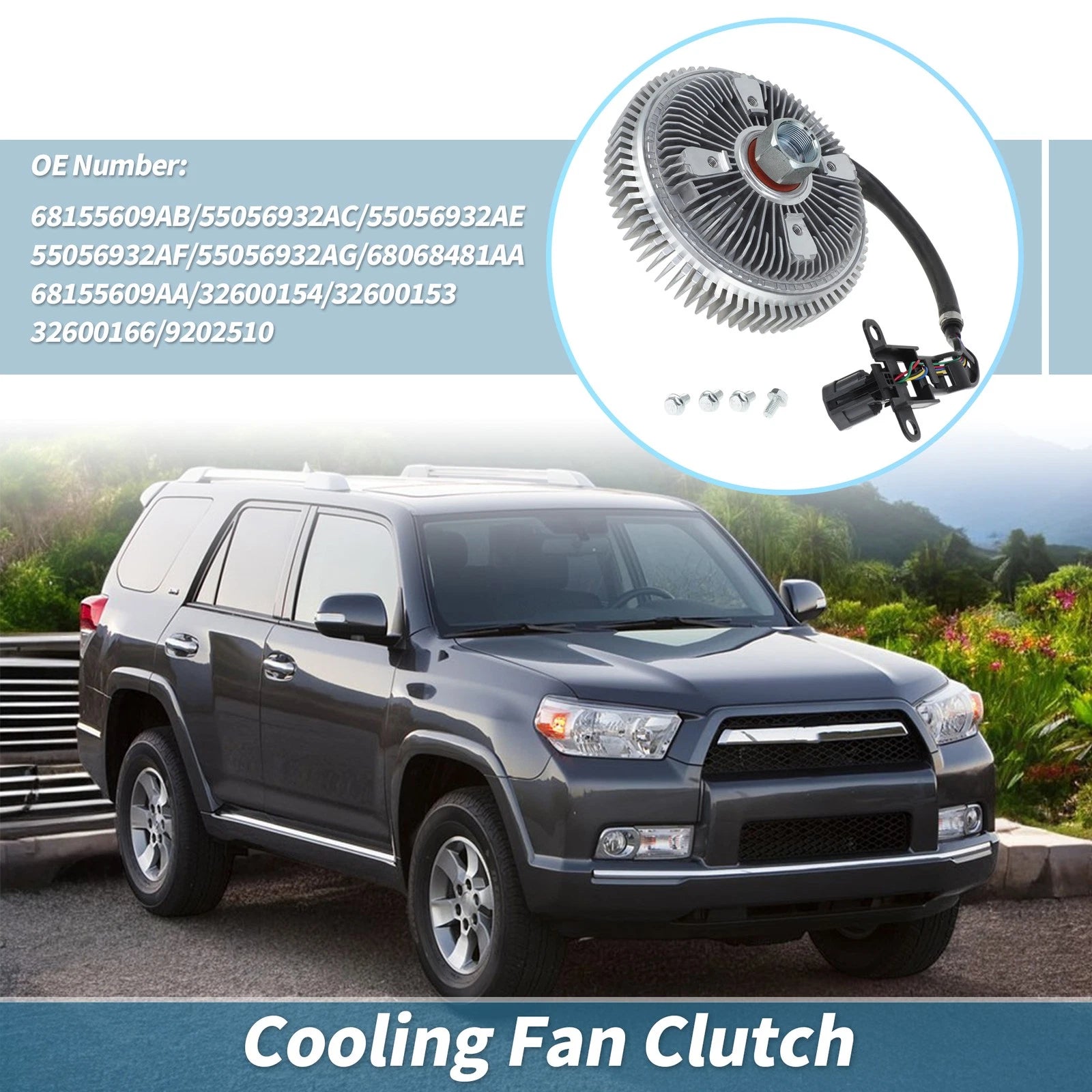 Cooling Fan Clutch for Dodge Ram 2500 3500 (2011–2013) No. 68155609AB