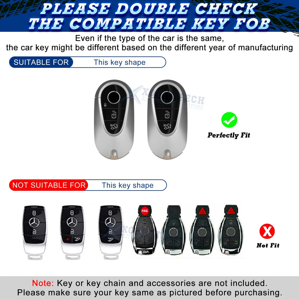 Full Protect Smart Key Fob Cover for Mercedes S-Class (2020-2024)