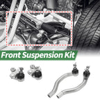 4 Pcs Front Suspension Kit Outer Tie Rod Ends Lower Ball Joints for Honda Civic (2006-2011)