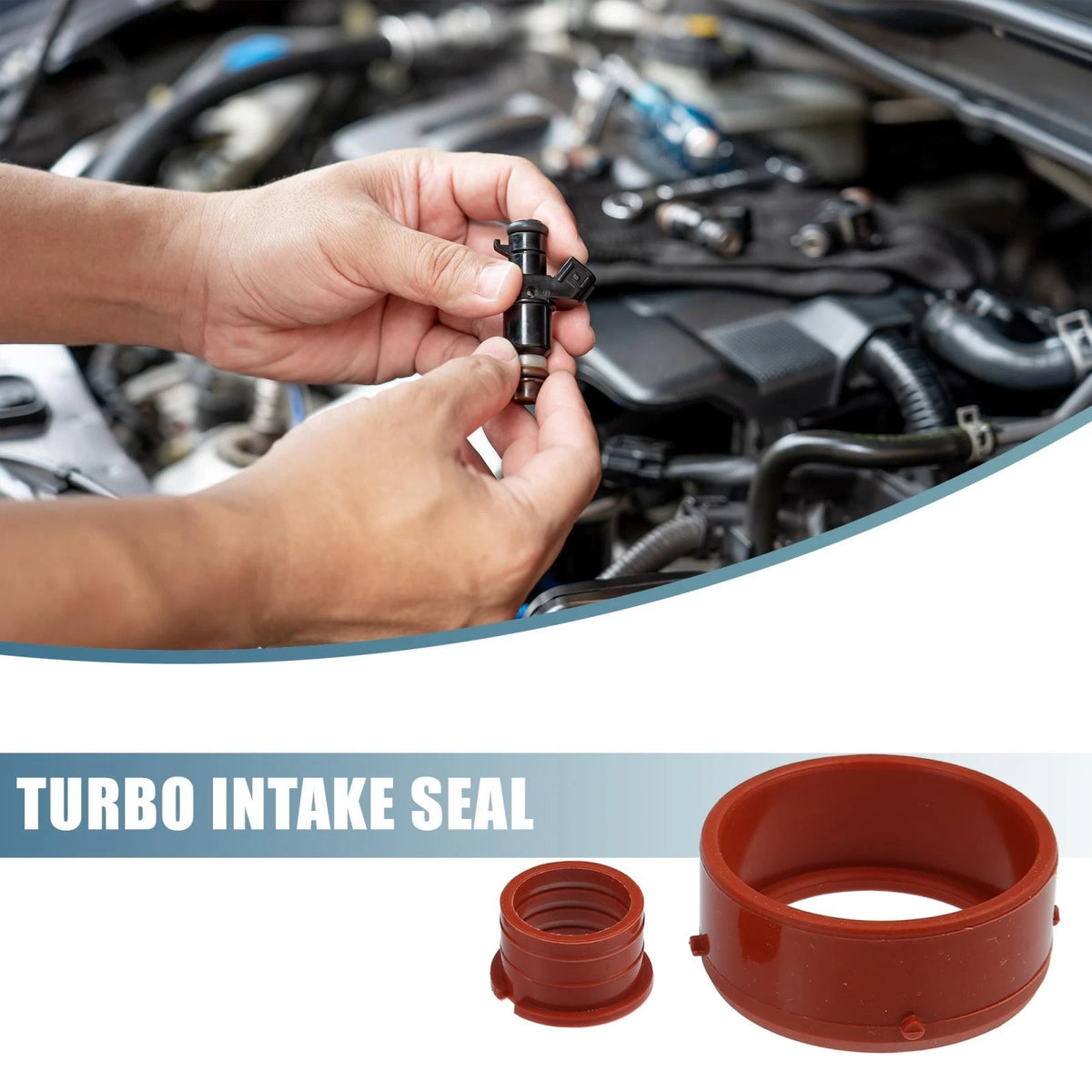2pcs Turbo Intake Seal Rubber A6420940080 for Mercedes-Benz R320 (2007–2008)