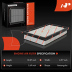 Engine & Activated Carbon Cabin Air Filter for Mercedes-Benz C450 AMG (2016–2017)