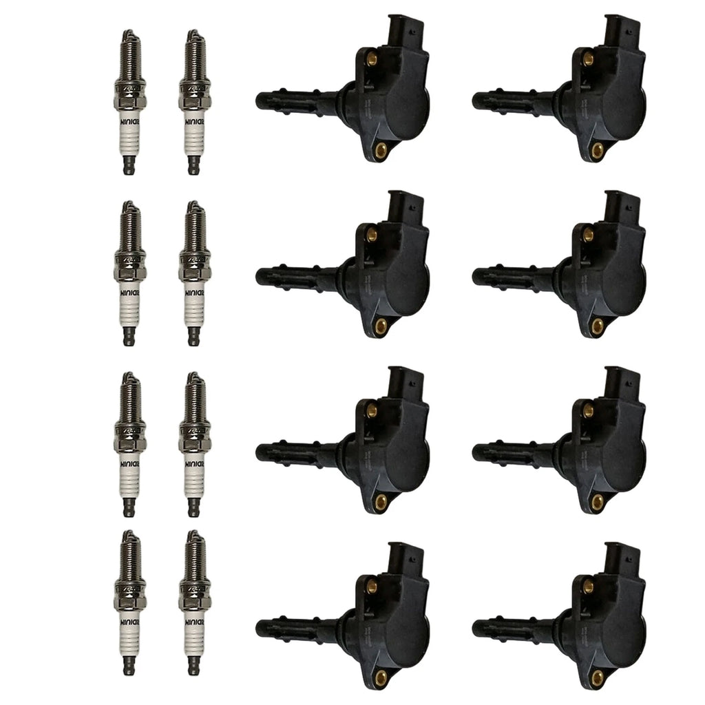Set of 8 Ignition Coils & Iridium Spark Plugs for Mercedes-Benz CL550 (2007–2013)