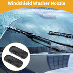 Set of 2 Front Windshield Washer Nozzles for Audi A8 S8 (2015–2020) Black