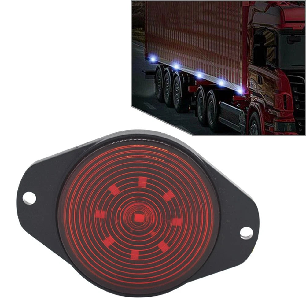9 LED Side Marker Lamps for Truck Car Bus Tractor Boat Van RV