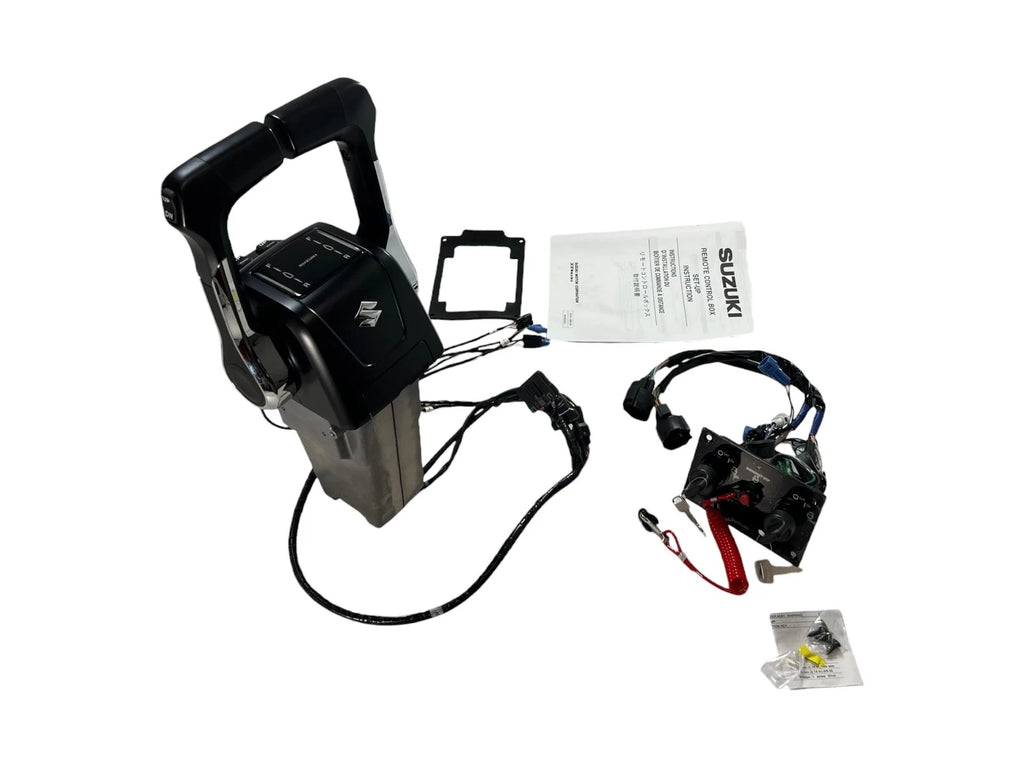 Dual Engine Mechanical Control Box Kit w/ Key Switch for Suzuki (OEM)