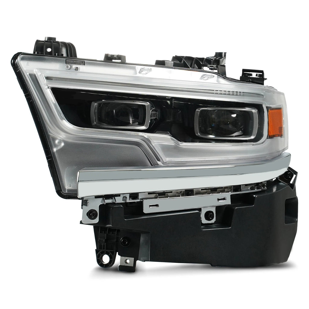 Full LED Projector Headlight Chrome for Ram 1500 (2019–2024) AFS Left Driver