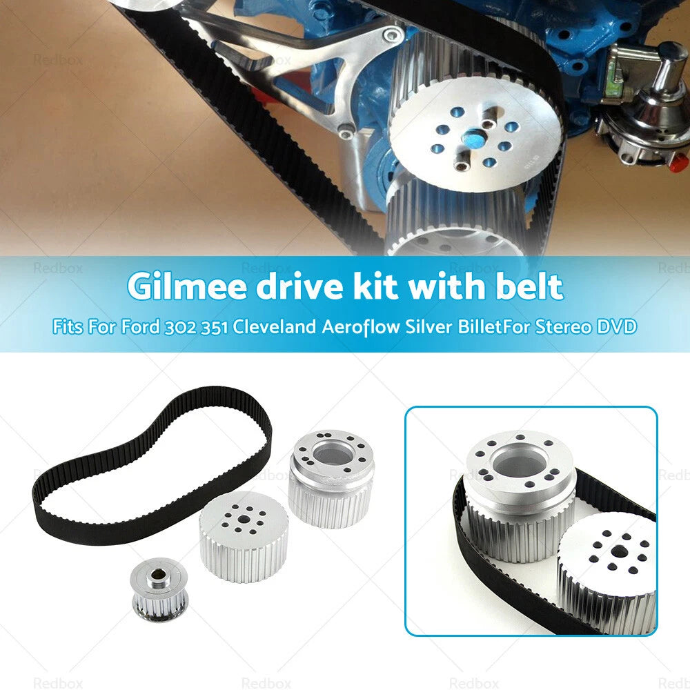 Gilmer & Belt Drive Pulley Kit for Ford Small Block 302 351C