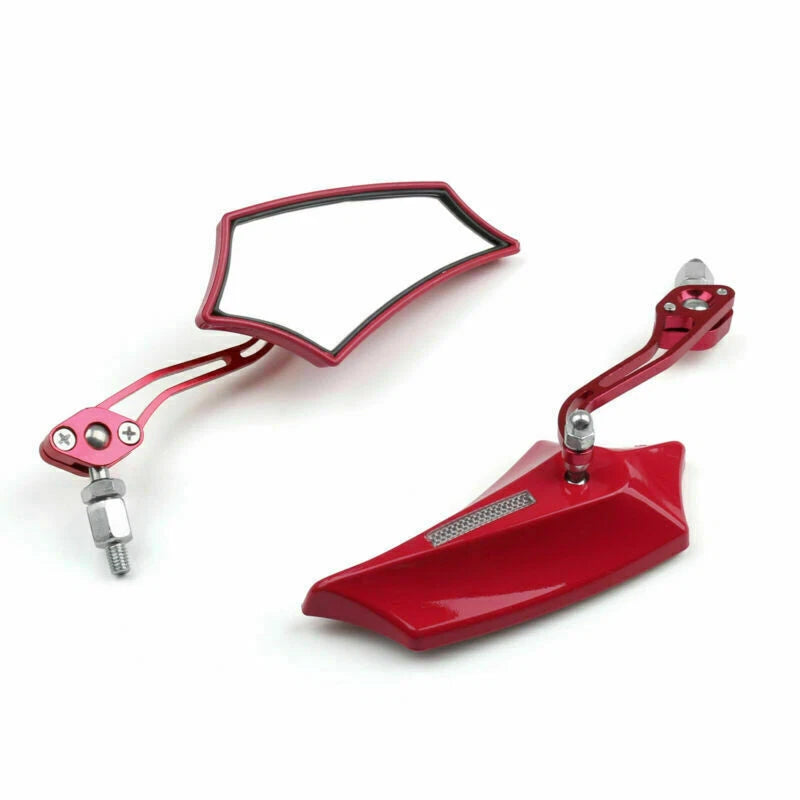 Rear View Mirrors 8mm 10mm for Motorcycle Chopper Cruiser Dirt Bike (T9)