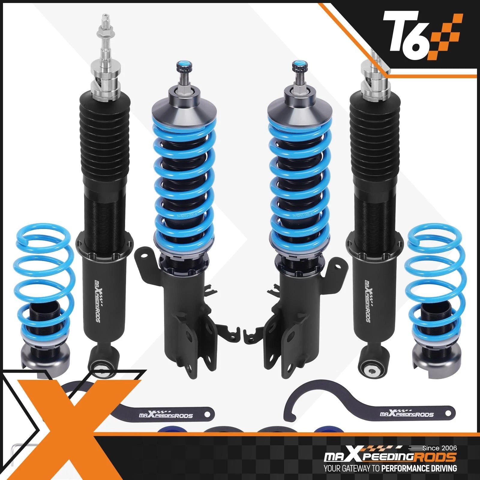 Coilovers 24 Way Adjustable Kit for Honda Fit/Jazz GK5 (2015–2017)