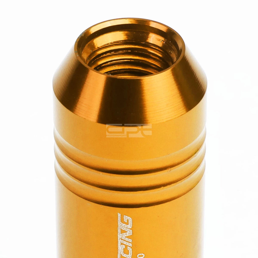 20 PC Open End M12x1.5 60mm Tall Orange Aluminum Lug Nuts for JDM Vehicles