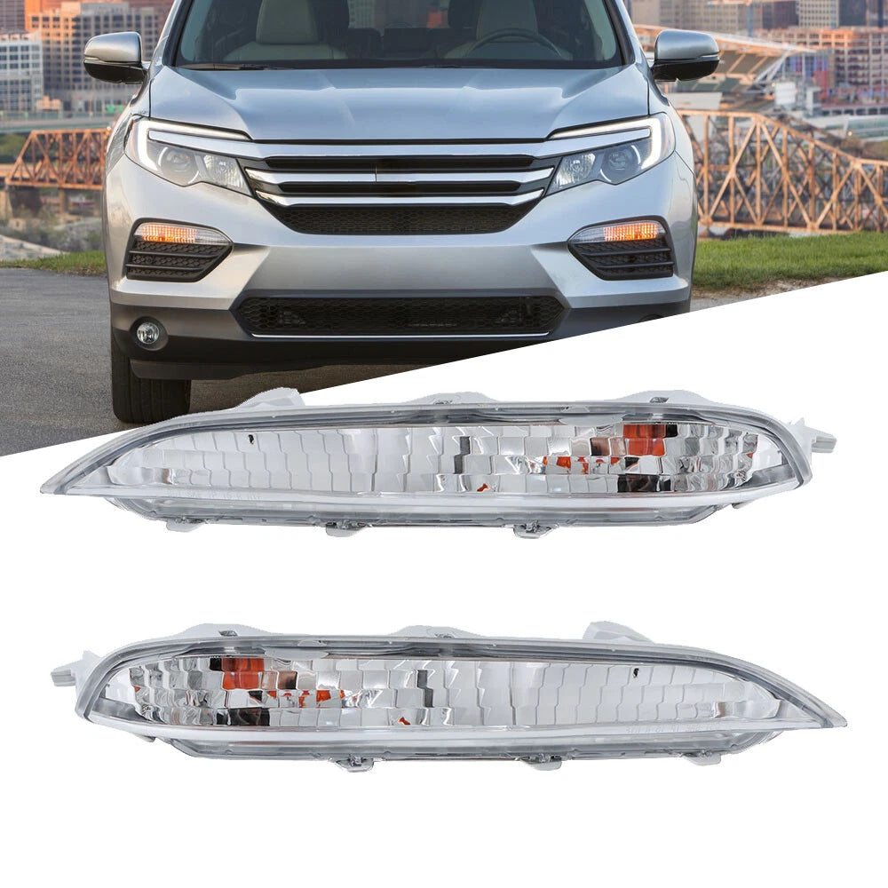 Set of 2 Turning Signal Lights Assembly for Honda Pilot (2016â2018) Halogen