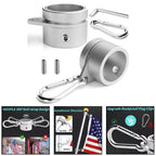 Adjustable Flag Pole Rings for 0.75-1 Inch Poles (Rustproof Material)