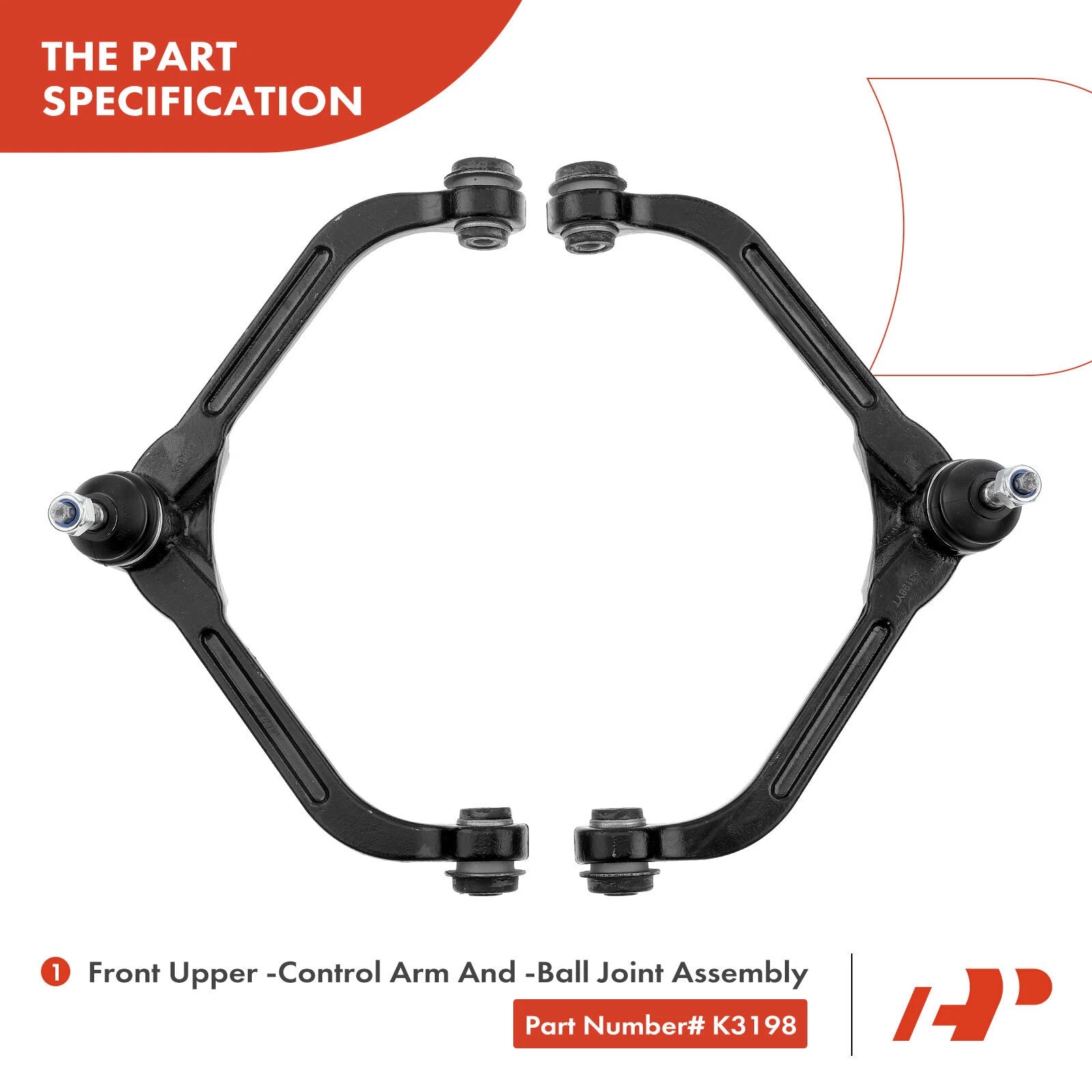 Set of 8 Control Arms with Ball Joints for Jeep Liberty (2005–2007)