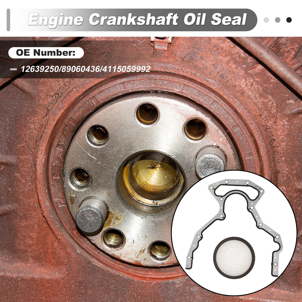 Set of 1 Rear Crankshaft Oil Seal for Chevrolet Silverado 1500 (1999–2013) 12639250