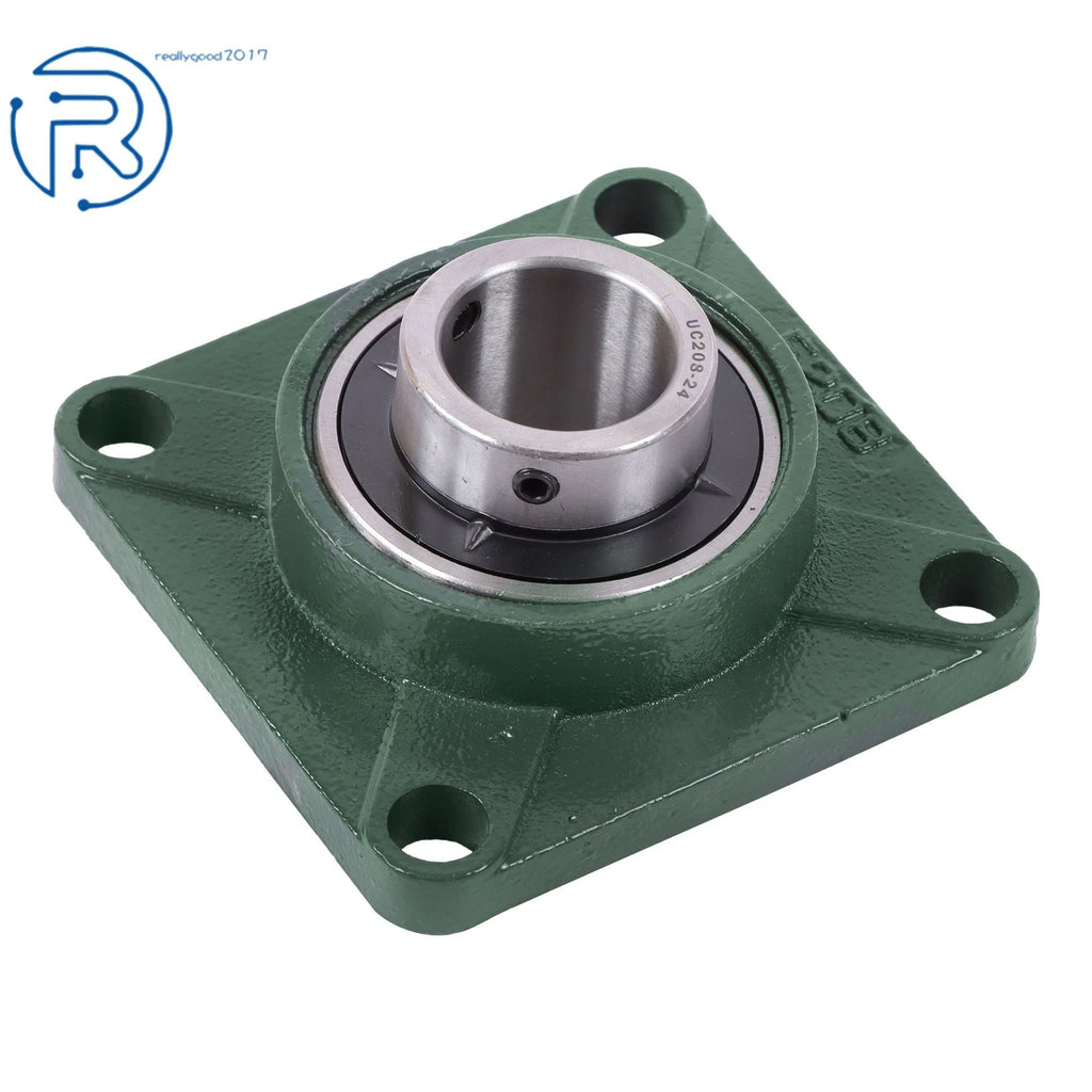 Set of 6 UCF208-24 Pillow Block Flange Bearings for 1-1/2" Bore