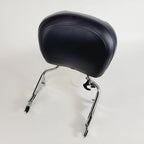 Chrome Passenger Backrest Sissy Bar Large Pad for Harley Touring FLHT (2009–2023)
