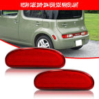 2X Red Lens LED Rear Bumper Side Marker Lights for Nissan Cube (2009–2014)