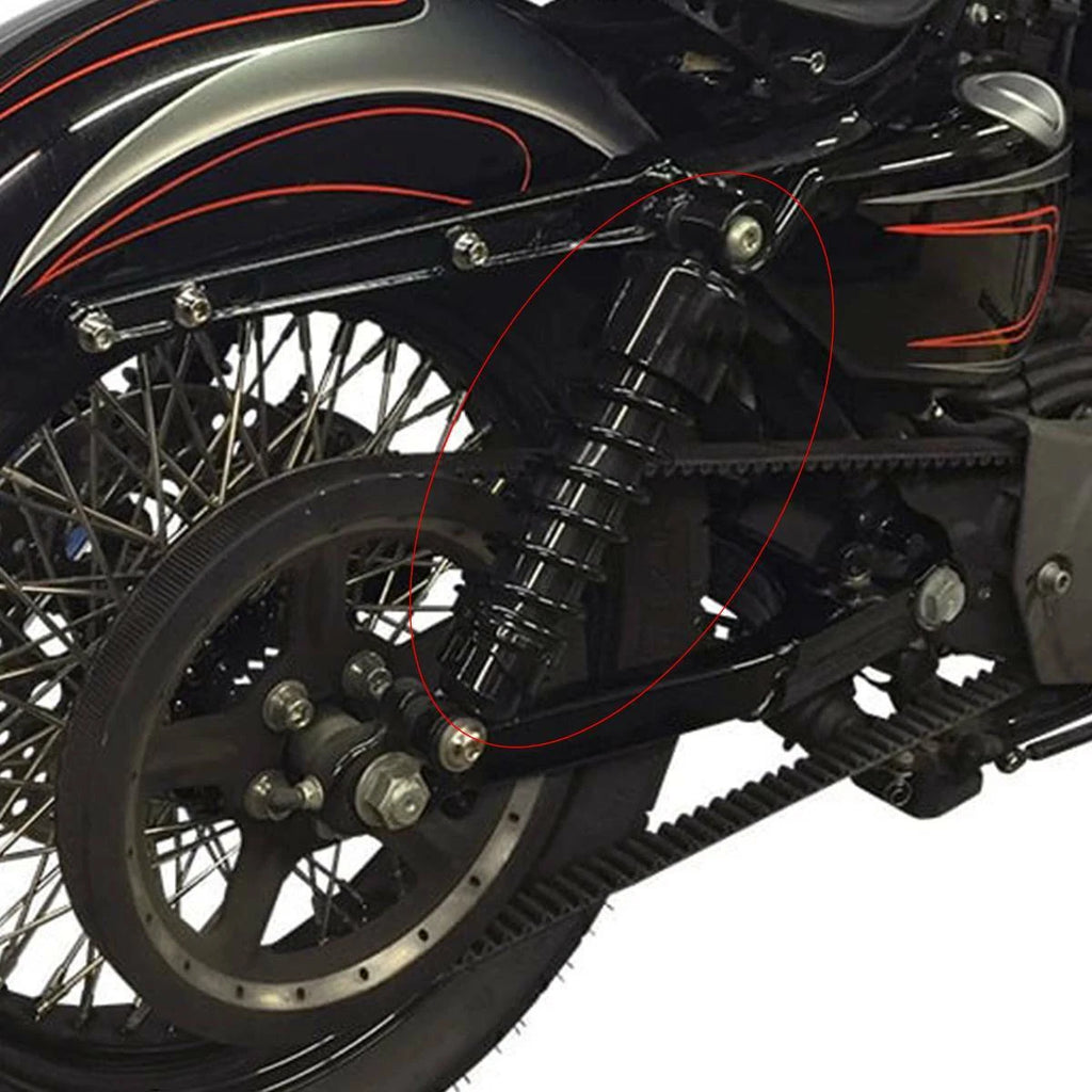 10.5" Black Rear Shocks for Harley Sportster 883 1200 (2007–2023)