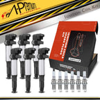 Set of 6 Ignition Coils & Iridium Spark Plugs for BMW 330Ci X3 