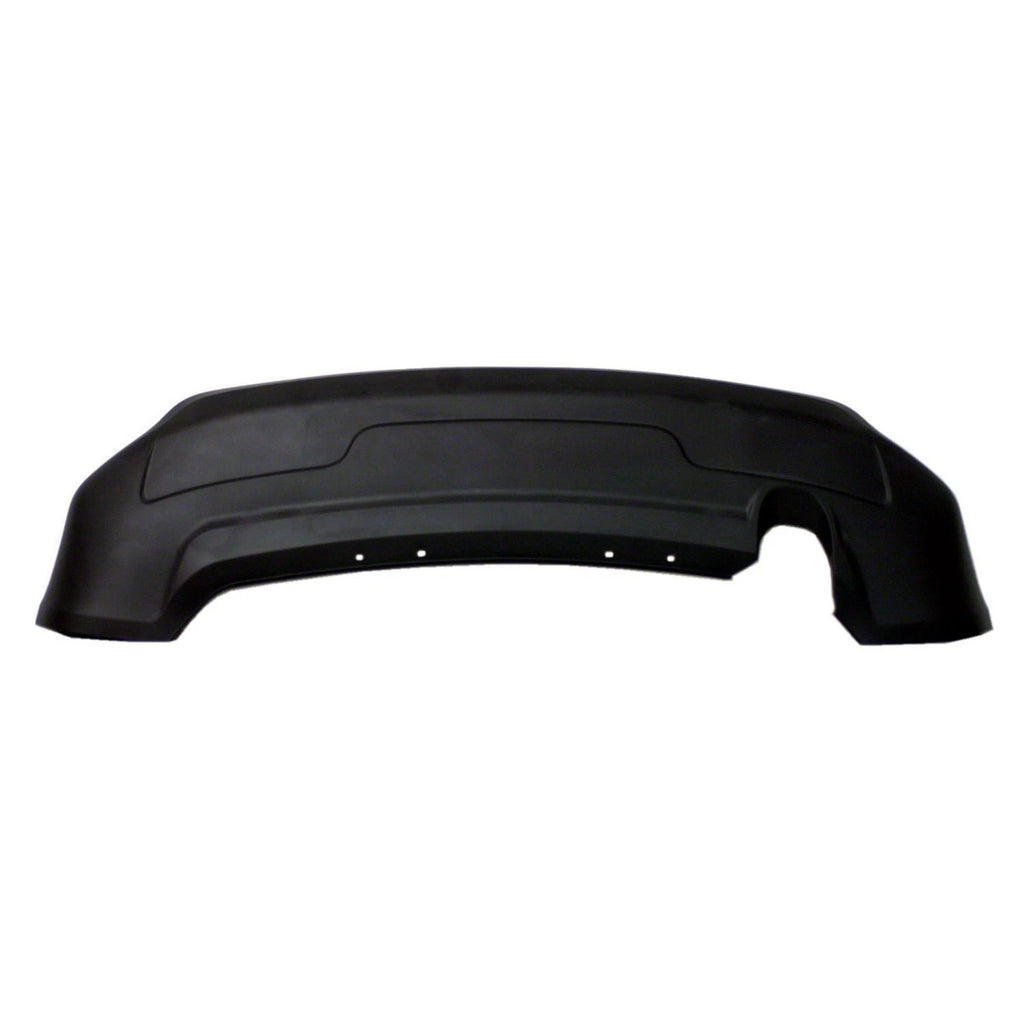 Replacement Black Textured Rear Lower Bumper Cover w/o Tow Hook w/o Tow Bracket