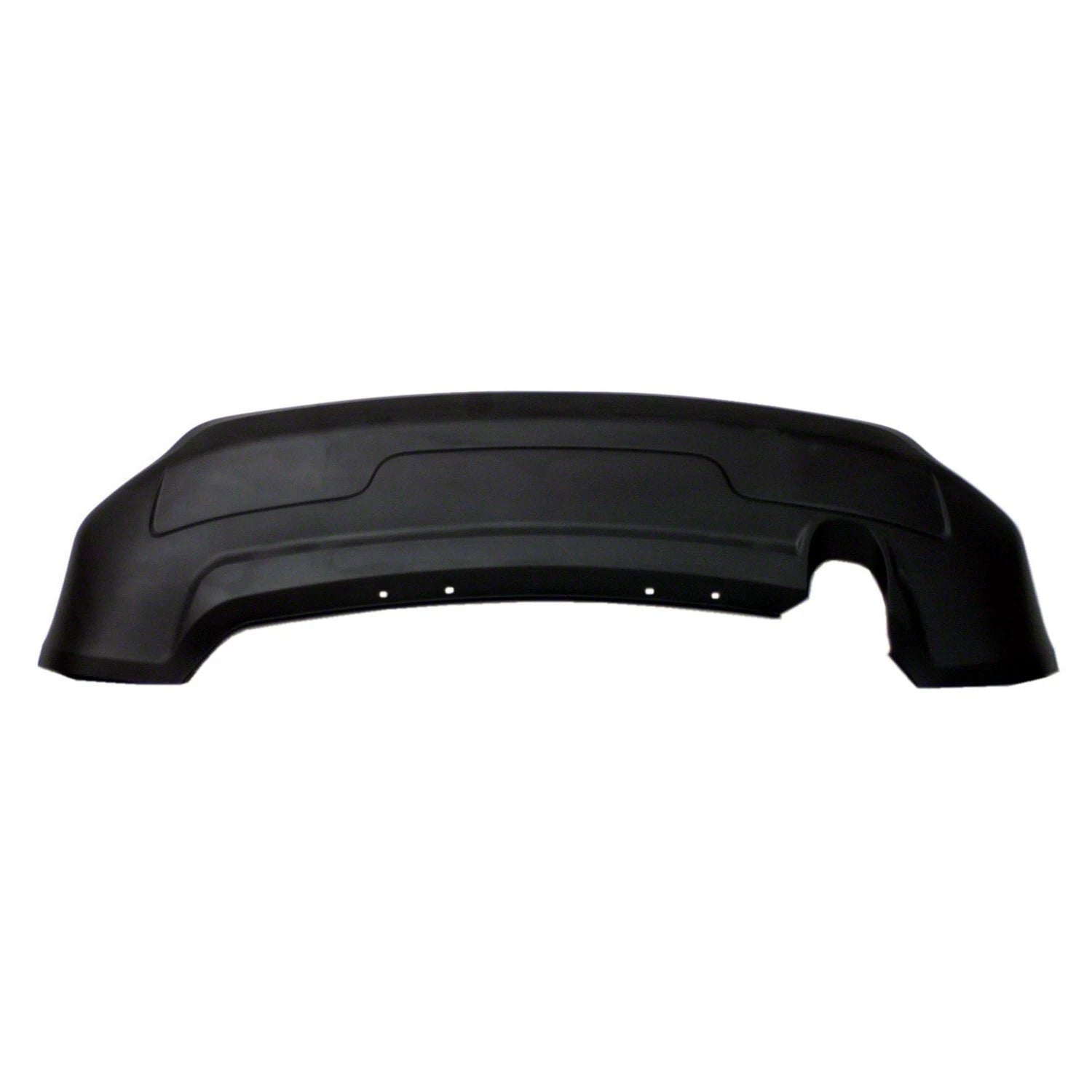 Replacement Black Textured Rear Lower Bumper Cover w/o Tow Hook w/o Tow Bracket