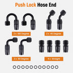AN-6 Steel Nylon Braided Swivel Hose End Oil Fuel Line for 20FT (2010–2020)