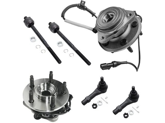 Front Wheel Hub Assembly & Tie Rod End Kit for Mazda B3000 (2001–2002) FY832DF