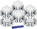 Axle Cover Combo Kit Chrome Pointed for United Pacific (33mm Spike Nut)