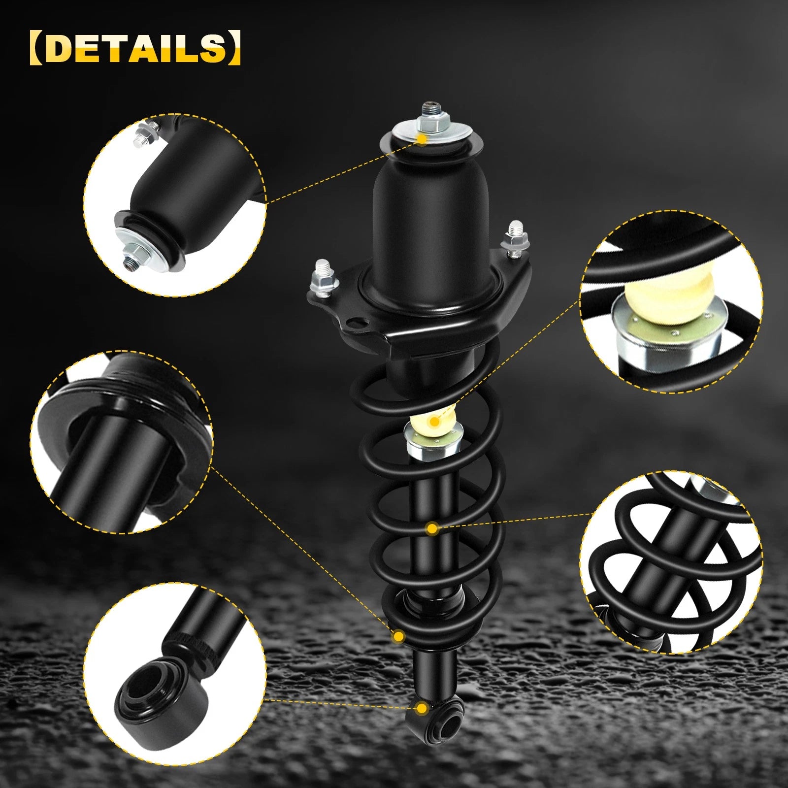 Set of 2 Rear Complete Struts with Spring for Toyota Prius