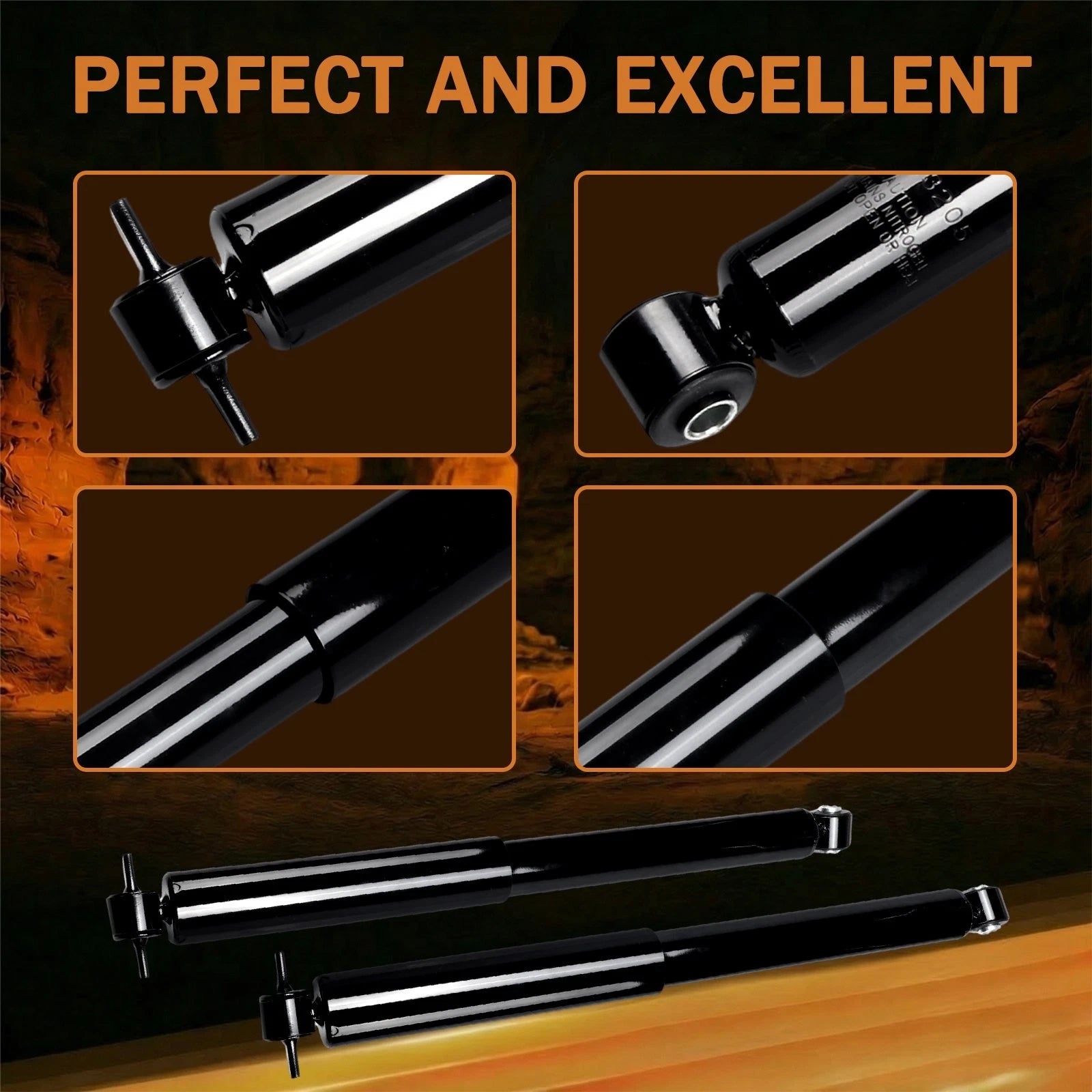 Set of 4 Struts Shocks Absorbers for Dodge Dakota 2WD (1987–1996)