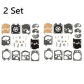 Set of 2 Carburetor Diaphragm Gasket Kit for Walbro WA WT Series K10-WAT
