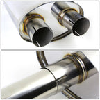 Dual 3.5" Burnt Tip Muffler Catback Exhaust for Ford F150 (2004–2008)