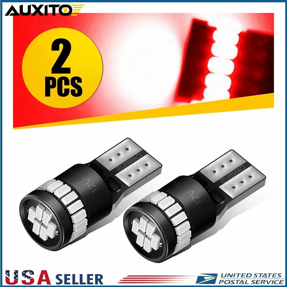 2X T10 194 LED Interior Dome Light Bulbs for Various Vehicles